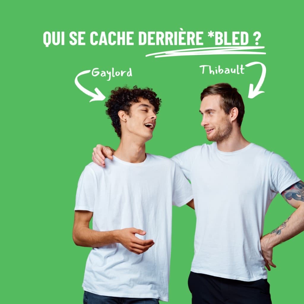 Visuel teaser BLED shop avec deux fondateurs