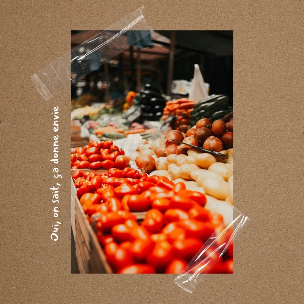 Visuel marché BLED shop avec légumes