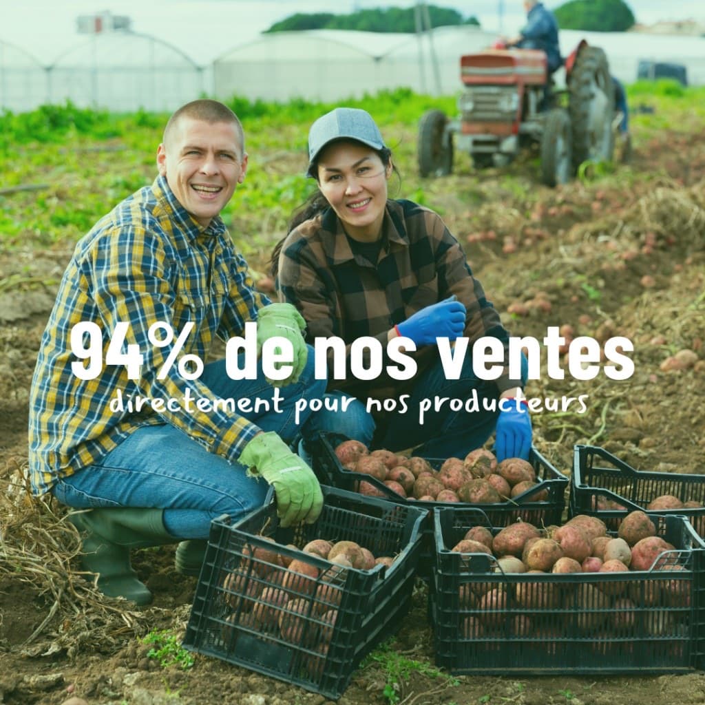 Visuel BLED shop 94% des ventes pour les producteurs